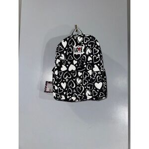 Brighton NEW Limited Edition "Endless Love" Medium backpack black white hearts